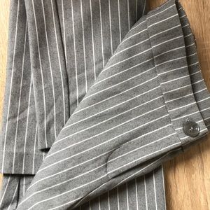 Motion Stretchy Grey Pinstripe Trousers